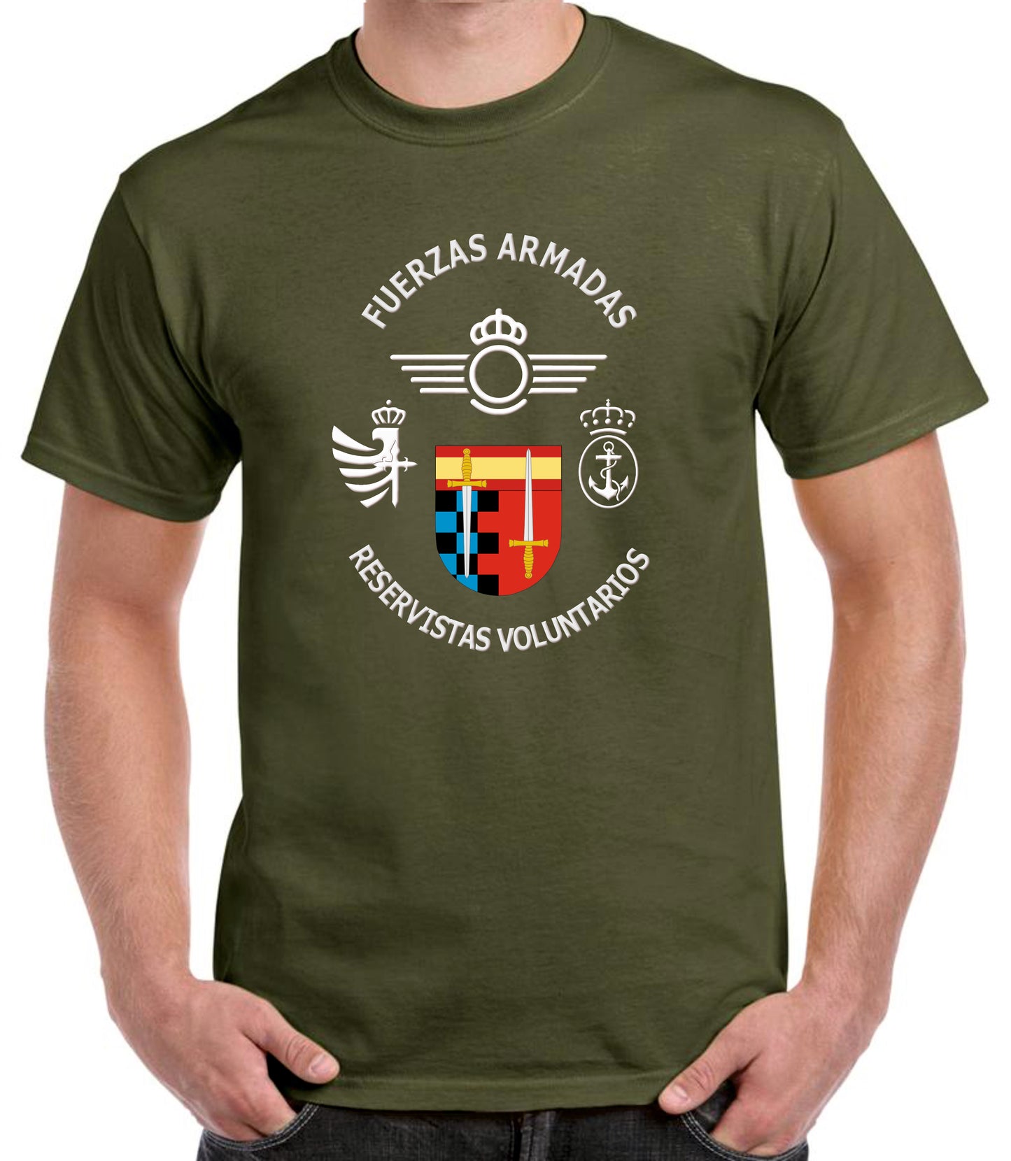 Camiseta Reservistas Voluntarios 3 Ejércitos.