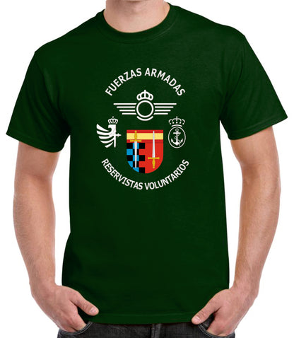 Camiseta Reservistas Voluntarios 3 Ejércitos.