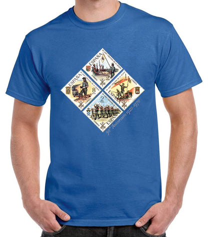Camiseta Legión Española  colección sellos 50º Aniversario.