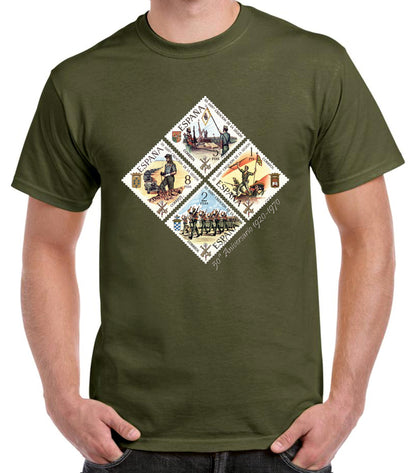 Camiseta Legión Española  colección sellos 50º Aniversario.