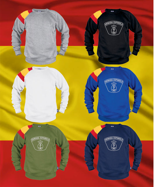 Sudadera España Armada nuevo escudo blanco.