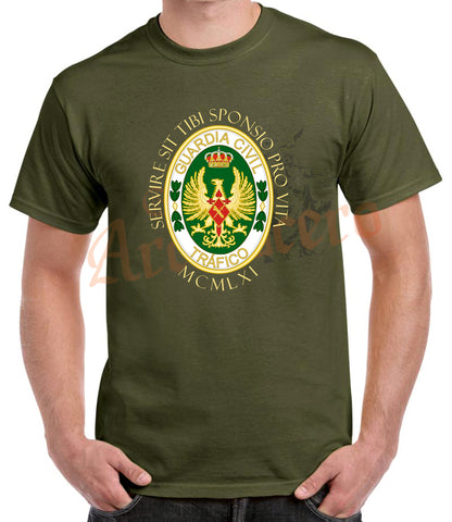 Camiseta GUARDIA CIVIL Tráfico lema.