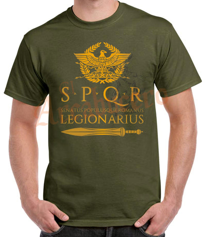 Camiseta SPQR Legionarius y gladius.